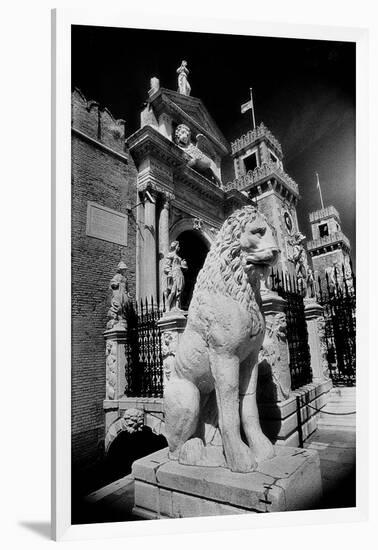 Lions Outside Tne Gates of the Arsenale-Simon Marsden-Framed Giclee Print