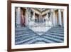 Lions Staircase, Royal Summer Palace of Queluz, Lisbon, Portugal, Europe-G and M Therin-Weise-Framed Photographic Print