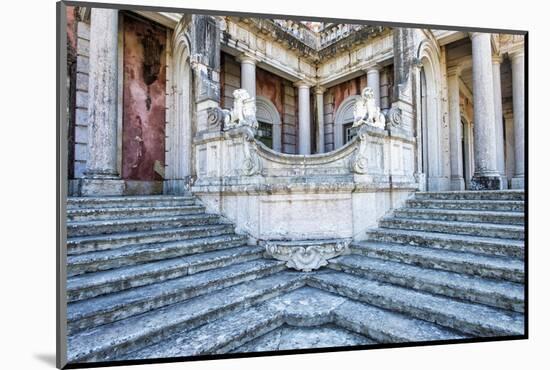 Lions Staircase, Royal Summer Palace of Queluz, Lisbon, Portugal, Europe-G and M Therin-Weise-Mounted Photographic Print