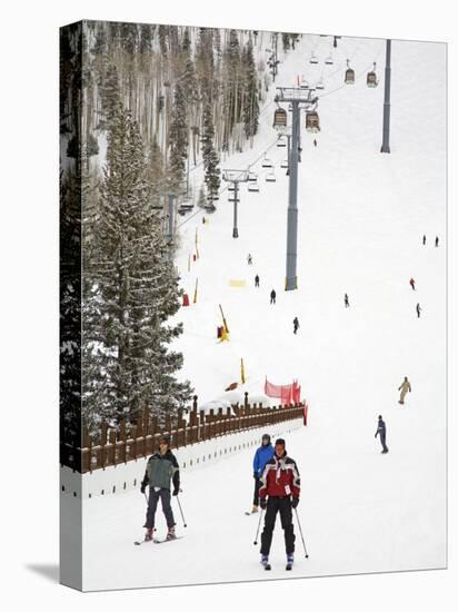 Lionshead Village Ski Run, Vail Ski Resort, Rocky Mountains, Colorado, USA-Richard Cummins-Stretched Canvas