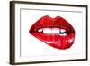 Lip Bite-Enrico Varrasso-Framed Art Print