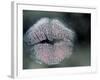 Lip Imprint on Window-William Sutton-Framed Photographic Print