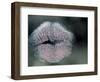 Lip Imprint on Window-William Sutton-Framed Photographic Print