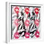 Lip Service-Abstract Graffiti-Framed Giclee Print