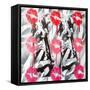 Lip Service-Abstract Graffiti-Framed Stretched Canvas