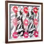 Lip Service-Abstract Graffiti-Framed Giclee Print