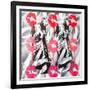 Lip Service-Abstract Graffiti-Framed Giclee Print