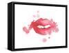 Lip Splash-Alicia Zyburt-Framed Stretched Canvas