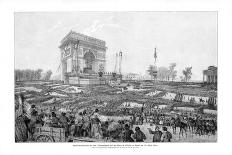 The Arc De Triomphe, Place De L'Etoile, Paris, 20 April 1848-Lipperheide-Framed Giclee Print