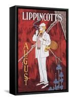 Lippincott's August-null-Framed Stretched Canvas