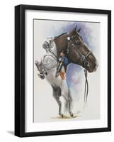 Lippizaner-Barbara Keith-Framed Giclee Print