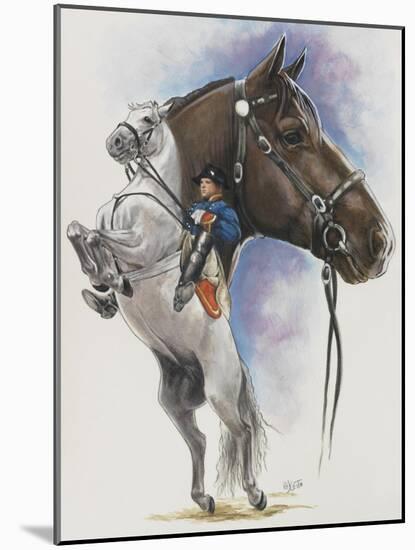 Lippizaner-Barbara Keith-Mounted Giclee Print