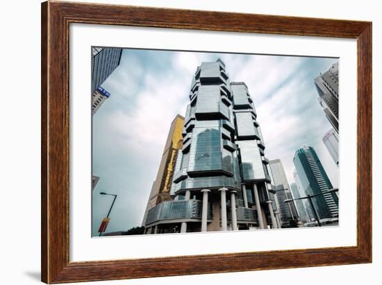 Lippo Centre in Wanchai District, Hong Kong, China-Andreas Brandl-Framed Photographic Print