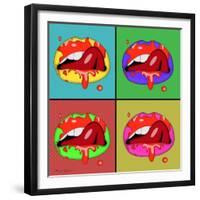 Lips 2-Mark Ashkenazi-Framed Giclee Print