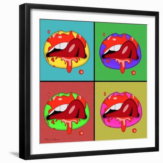 Lips 2-Mark Ashkenazi-Framed Giclee Print