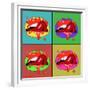 Lips 2-Mark Ashkenazi-Framed Giclee Print