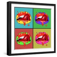 Lips 2-Mark Ashkenazi-Framed Giclee Print