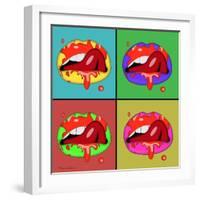 Lips 2-Mark Ashkenazi-Framed Giclee Print