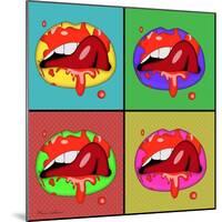 Lips 2-Mark Ashkenazi-Mounted Giclee Print