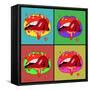 Lips 2-Mark Ashkenazi-Framed Stretched Canvas