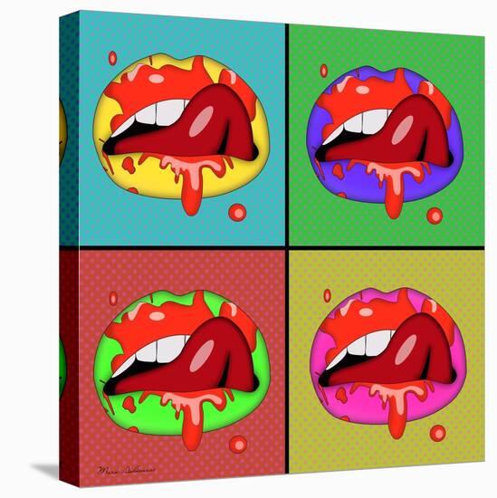 Lips 2-Mark Ashkenazi-Stretched Canvas