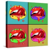 Lips 2-Mark Ashkenazi-Stretched Canvas