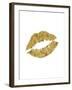 Lips Gold-Brett Wilson-Framed Art Print