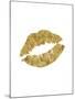 Lips Gold-Brett Wilson-Mounted Art Print