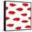 Lips Pattern-Lana L-Framed Stretched Canvas