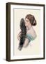 Lips That Were Curled for Kisses-Harrison Fisher-Framed Art Print