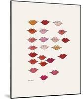 Lips-Andy Warhol-Mounted Giclee Print