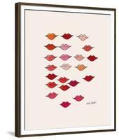 Lips-Andy Warhol-Framed Giclee Print