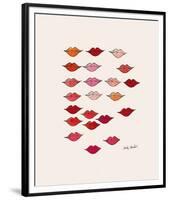 Lips-Andy Warhol-Framed Giclee Print