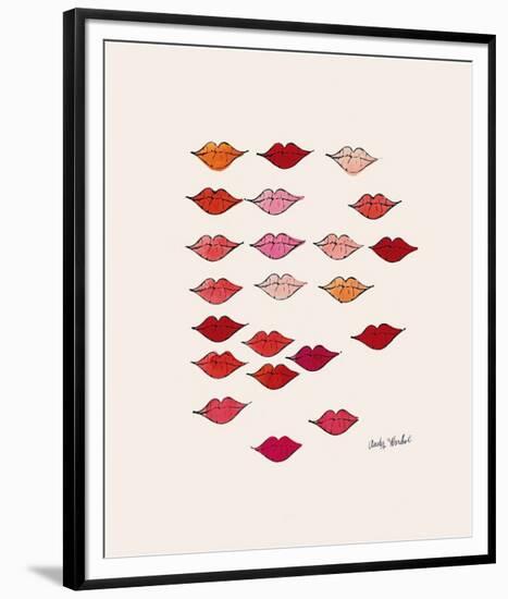 Lips-Andy Warhol-Framed Giclee Print