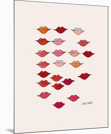 Lips-Andy Warhol-Mounted Giclee Print