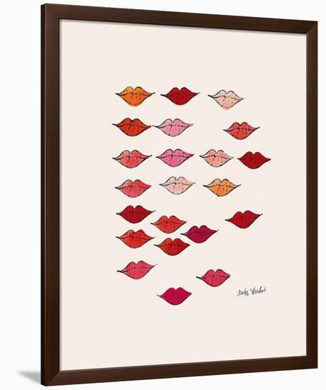 Lips-Andy Warhol-Framed Giclee Print