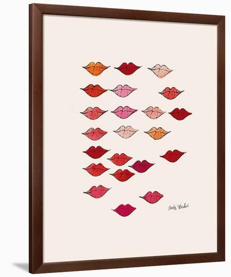 Lips-Andy Warhol-Framed Giclee Print