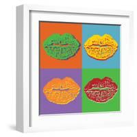 Lips-vadimmmus-Framed Art Print