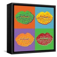 Lips-vadimmmus-Framed Stretched Canvas