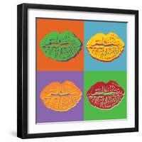 Lips-vadimmmus-Framed Art Print