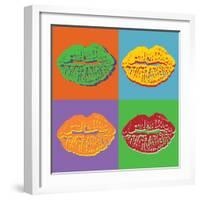 Lips-vadimmmus-Framed Art Print