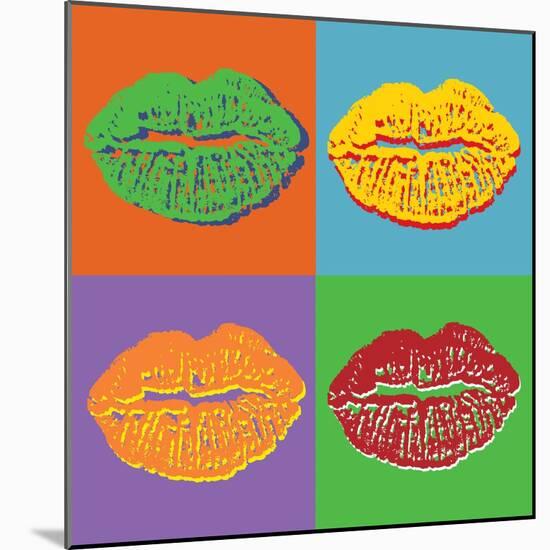 Lips-vadimmmus-Mounted Art Print