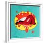 Lips-Mark Ashkenazi-Framed Giclee Print