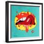 Lips-Mark Ashkenazi-Framed Giclee Print