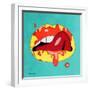 Lips-Mark Ashkenazi-Framed Giclee Print