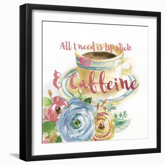 Lipstick and Caffine-Studio Rofino-Framed Art Print