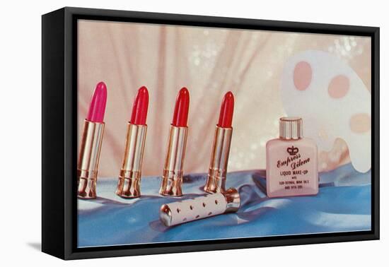 Lipsticks and Makeup-null-Framed Stretched Canvas