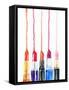 Lipsticks. Watercolor Illustration-Anna Ismagilova-Framed Stretched Canvas