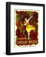 Liquer Cordial-Médoc, G. A. Jourde - Bordeaux-Leonetto Cappiello-Framed Art Print