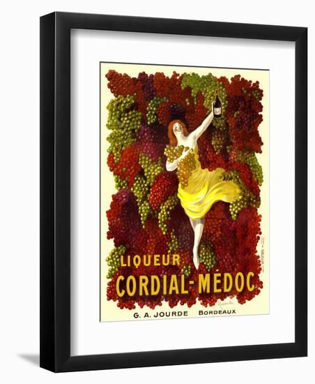 Liquer Cordial-Médoc, G. A. Jourde - Bordeaux-Leonetto Cappiello-Framed Art Print